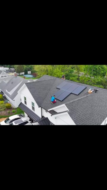 Pigeons under your solar panels? Well, here is the solution.🐣🐣🐣🐧🌞🌞 #solarpanel #solarpanelmaintenance #newyork_ig #valleystream #njsolarpanels
