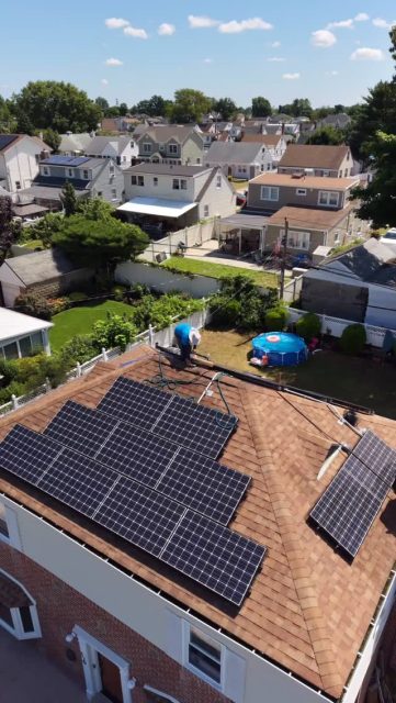 Solar panel cleaning #solarpanelmaintenance #pressurewashing #cleaningservice #queens #newjersey